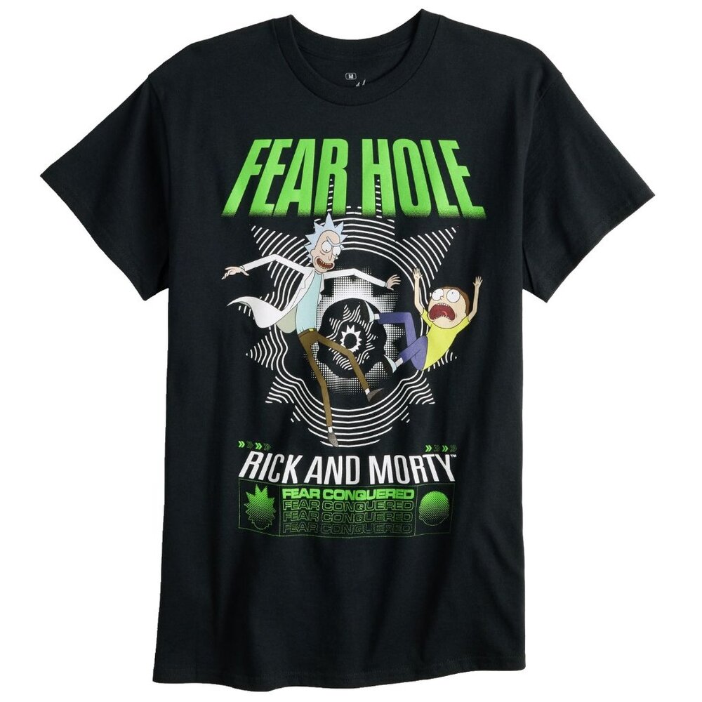 New! Rick & Morty Fear Hole T-Shirt Men's 2X Adult Swim Cartoon Network TV Show